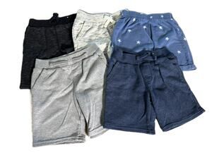 5 Pack! Garanimals Toddler Boys Size 4T Shorts Knit Pull-On Drawstring